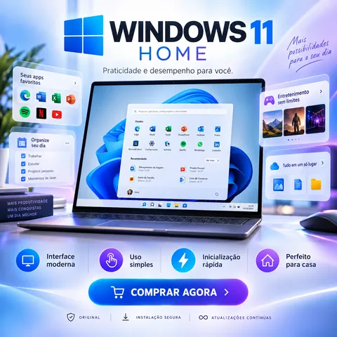 Win 11 Home OEM CHAVE GLOBAL